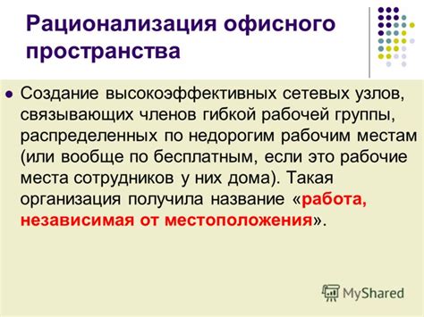 Рационализация коммуникации внутри рабочей группы