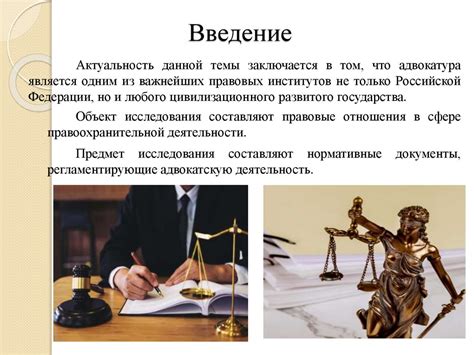 Роль адвоката в современном правовом государстве: значимость и важность профессии