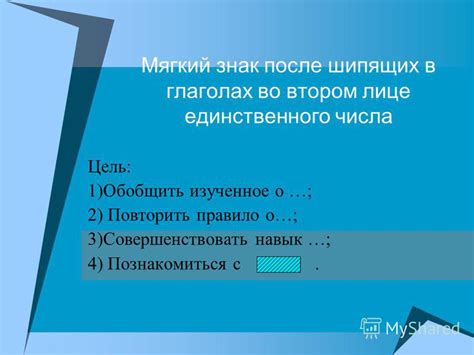 Роль глагола в формировании пословицных выражений о втором лице единственного числа