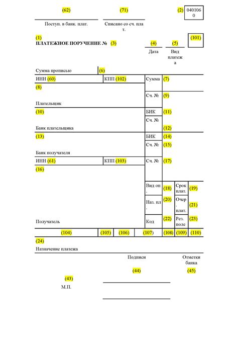 Роль документа платежного поручения в современных системах учета