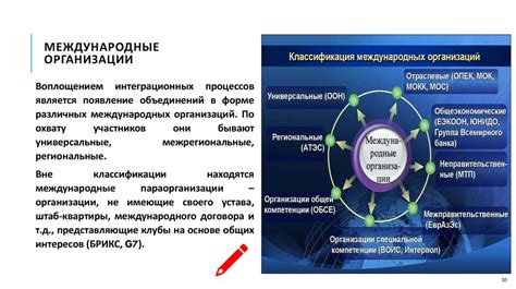 Роль организации в мировых процессах