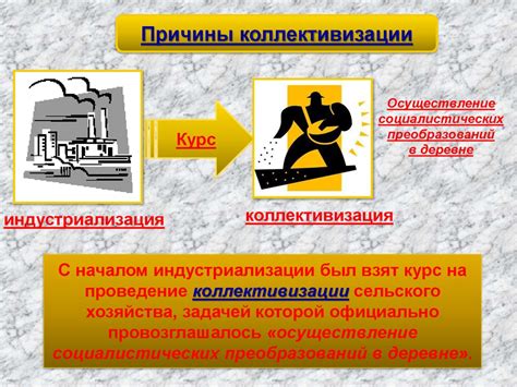 Роль правительства при установлении коллективных форм сельского хозяйства в местности