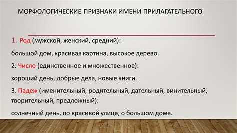 Синтаксические особенности прилагательного и причастия