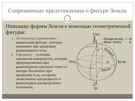 Современные способы демонстрации геометрической формы Земли