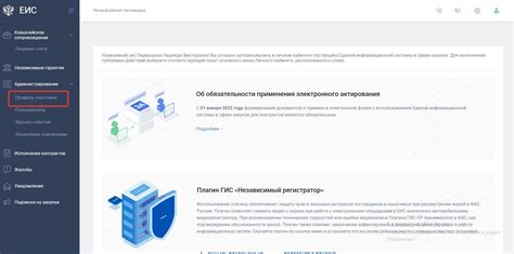 Создание аккаунта в системе  Персональный профиль ЕИС