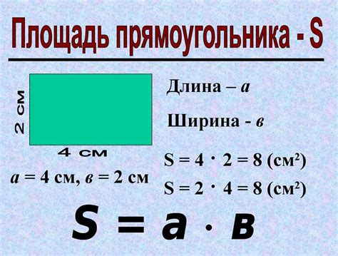 Способы измерения площади прямоугольника