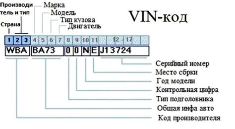 Структура VIN номера на автомобиле BMW X6