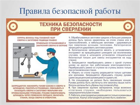 Техника работы и безопасность при сверлении древесины инструментом для работы с металлом