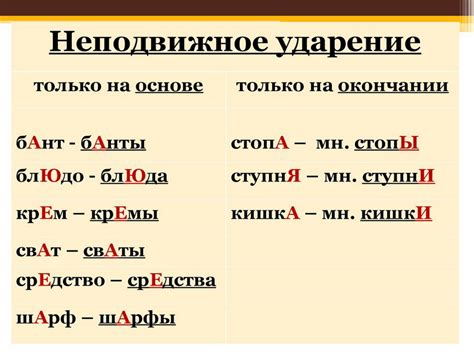 Ударение во множественном числе слова порты