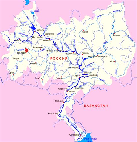 Уникальное расположение Волги: Географическое преимущество и уникальные особенности
