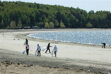 Уникальные зимние пляжи на берегу Обского моря