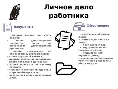 Уникальный раздел статьи: Особенности хранения трудового договора в личном деле сотрудника