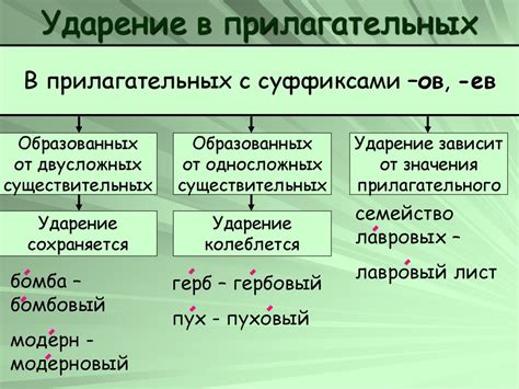 Установка особенностей в прилагательных: принципы формирования развязки