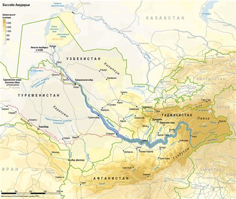 Физические характеристики реки Амударья