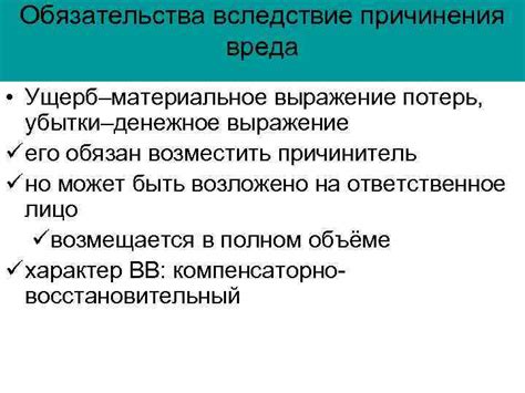 Финансовая возмещение за ущерб в случае причинения вреда имуществу работника