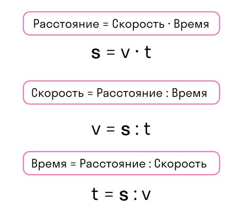 Формула для расчета скорости в определенный момент времени