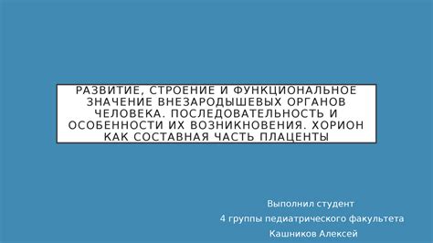 Функциональное значение вспомогательных органов в организме