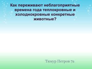 Холоднокровные и теплокровные: схожести и различия