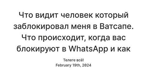 Что происходит, когда вас разблокируют в WhatsApp