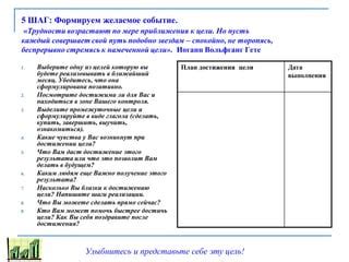 Шаг 7: Достижение результата и последующие действия