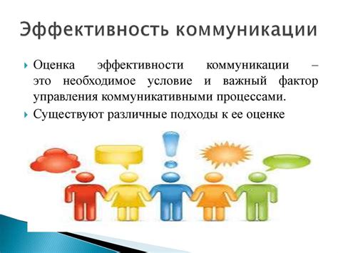 Эффективность коммуникации: создание условий для успешного взаимодействия