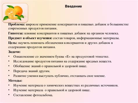  Влияние добавок и консервантов на благотворные свойства растительного напитка 