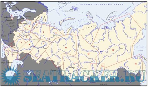  Распространенность речных ракообразных по водным объектам Российской Федерации 