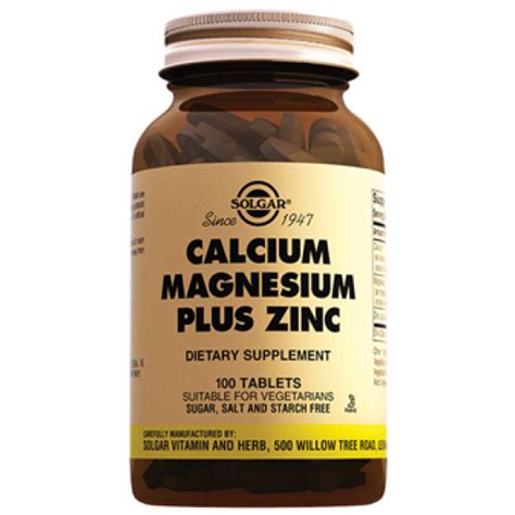  Calcium magnesium plus zinc Solgar: эффективность и результаты 