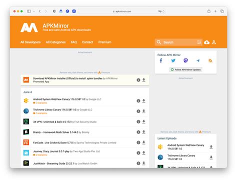 APKMirror: безопасное место для скачивания APK-файлов