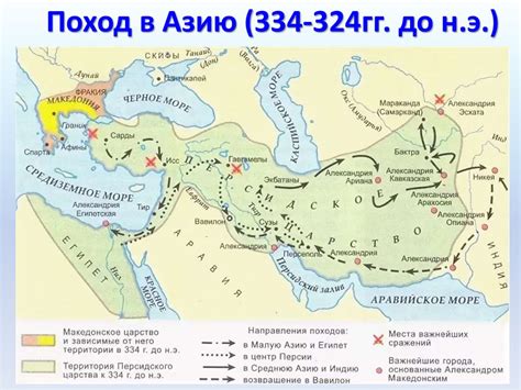 Александр Македонский: завоевания и расширение владений