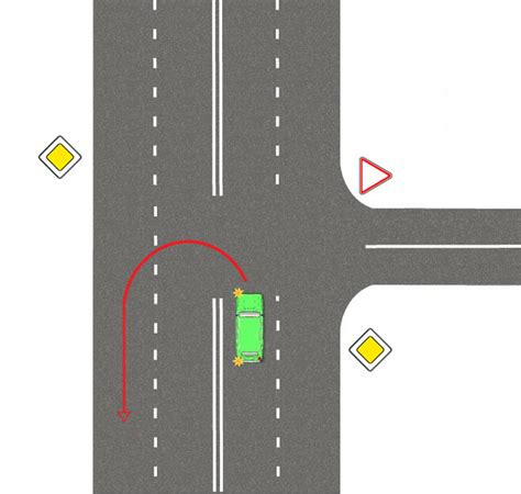 Важная информация для водителей на Т-образном перекрестке
