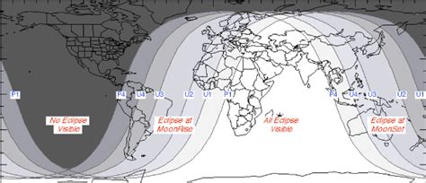 Видимость затмения в разных регионах Якутии