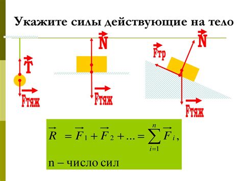 Влияние внешних сил на движение