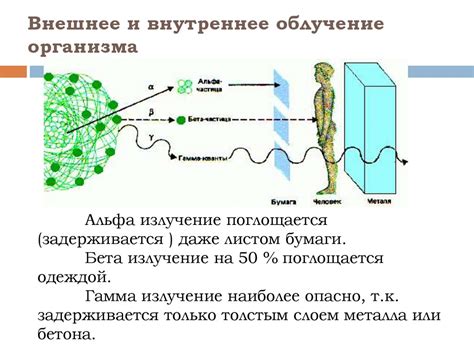 Внутреннее воздействие на организм