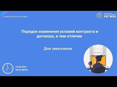 Возможность изменения условий контракта