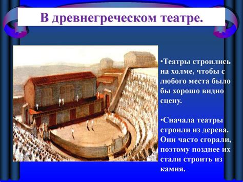 Время суток, когда проходили представления в древнегреческом театре