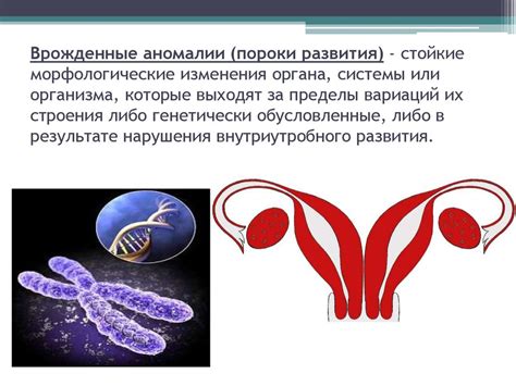 Врожденные аномалии и нарушения в развитии половых органов