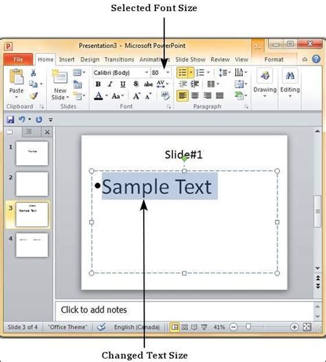 Добавление шрифта в PowerPoint 2010