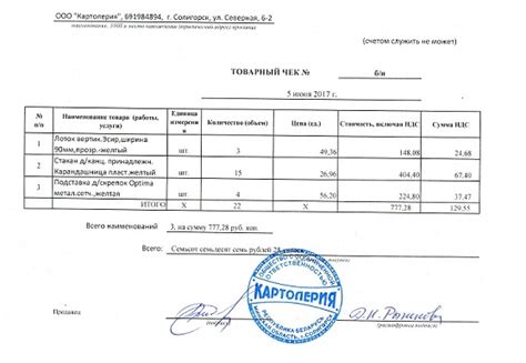 Документы, предоставляемые заказчику