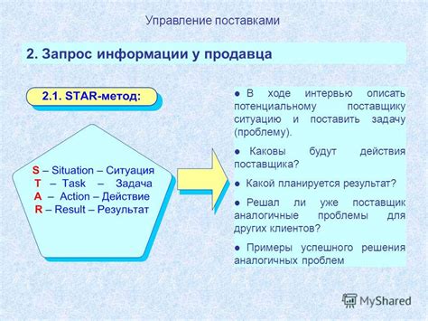 Запрос информации у продавца