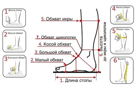 Инструкция для определения размера стопы онлайн