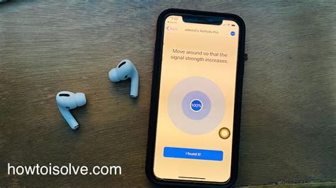 Использование "Найти iPhone" для AirPods Pro