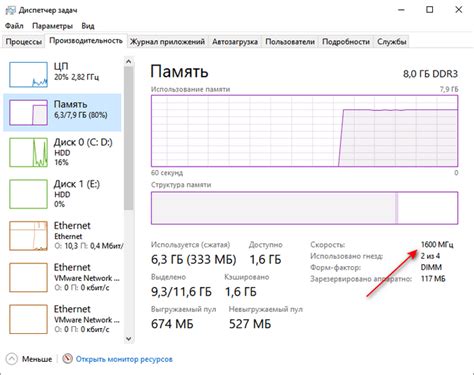 Какова мощность оперативной памяти?