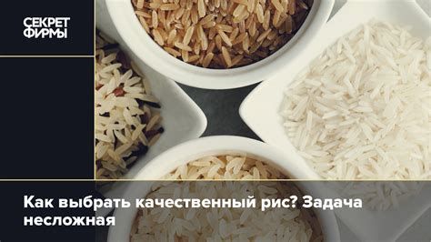 Как выбрать качественный рис для употребления