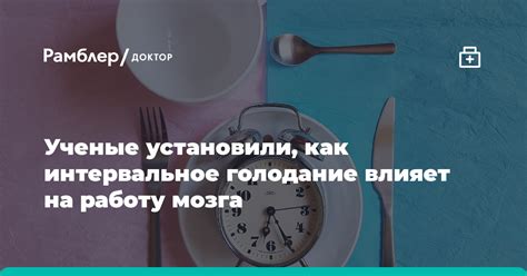 Как голод влияет на работу мозга