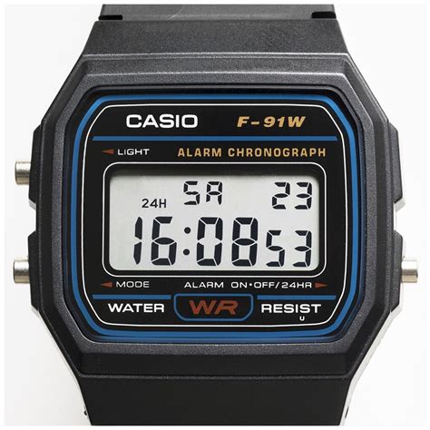 Как настроить будильник на Casio f 91w