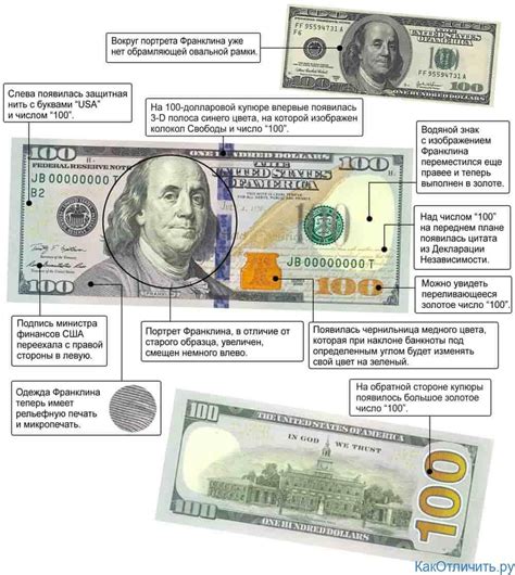 Как определить настоящие доллары с водяными знаками