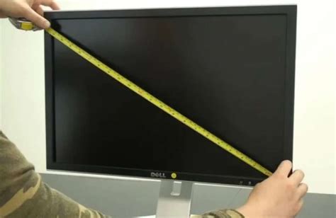 Как определить размер монитора физически с помощью линейки