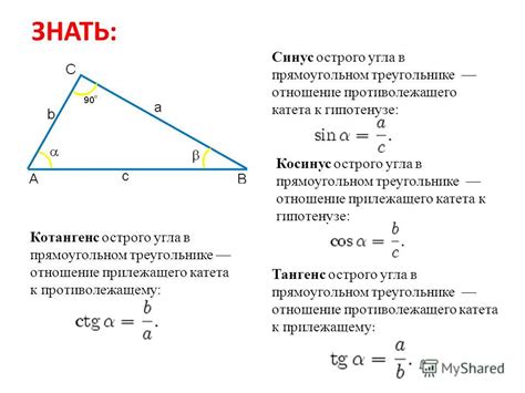 Как определить синус в непрямоугольном треугольнике?