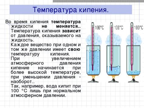 Как определить точку кипения вещества?